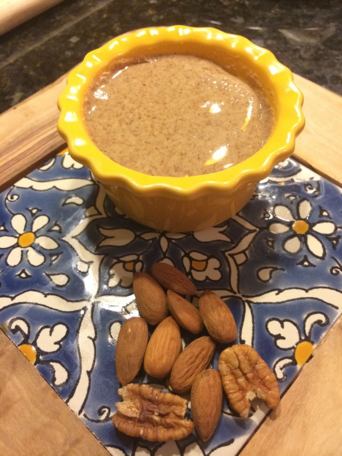 Homemade raw almond butter